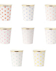 Tazas de corazón de paleta de fiesta