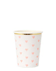 Tazas de corazón de paleta de fiesta