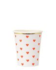 Tazas de corazón de paleta de fiesta