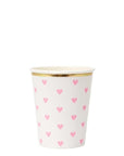 Tazas de corazón de paleta de fiesta