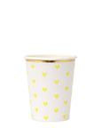Tazas de corazón de paleta de fiesta