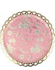 Floral Chinoiserie Lattice Plates