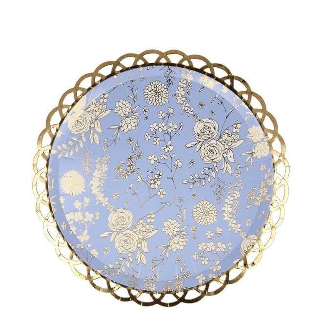 Assiettes en treillis de chinoiserie florale