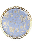 Floral Chinoiserie Lattice Plates