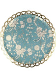 Floral Chinoiserie Lattice Plates