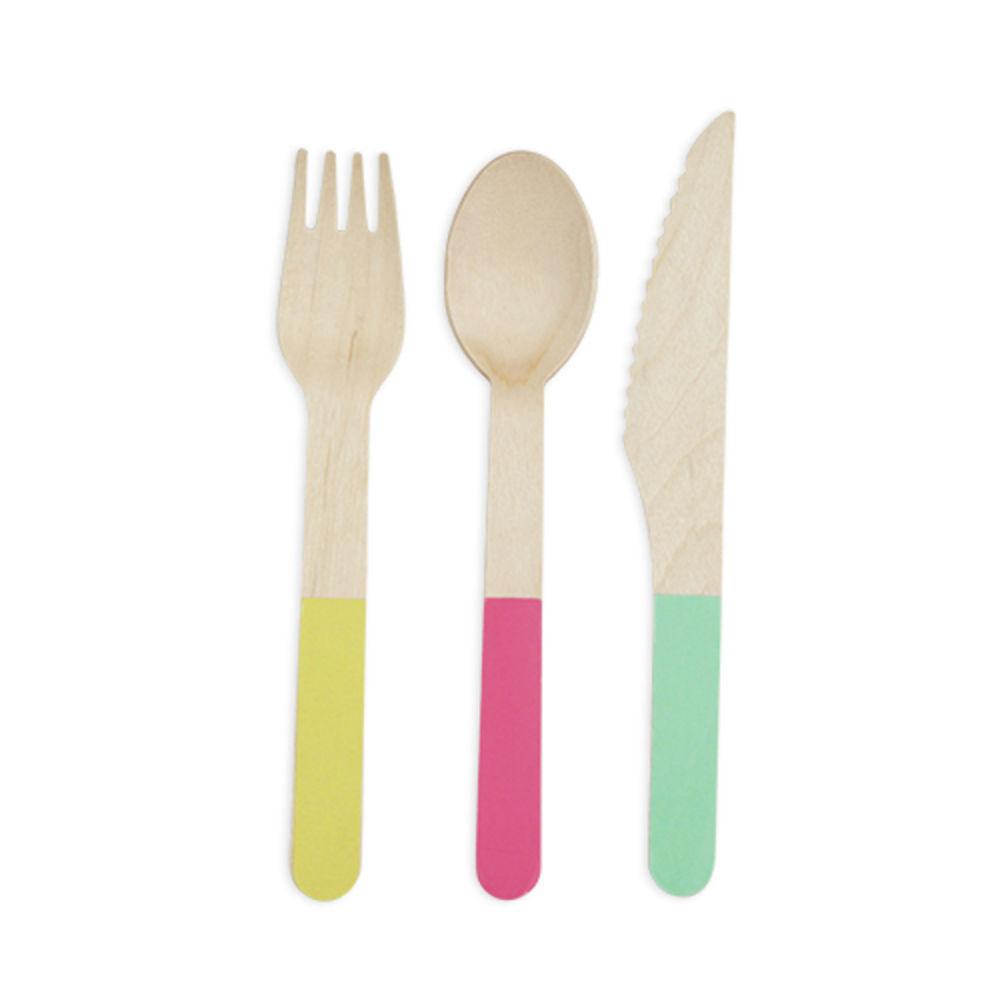 Pastel Bamboo Cutlery