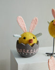 Bunny-Eared Chick Figurine - Egg