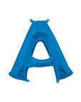 Mini ballons lettres en aluminium bleu