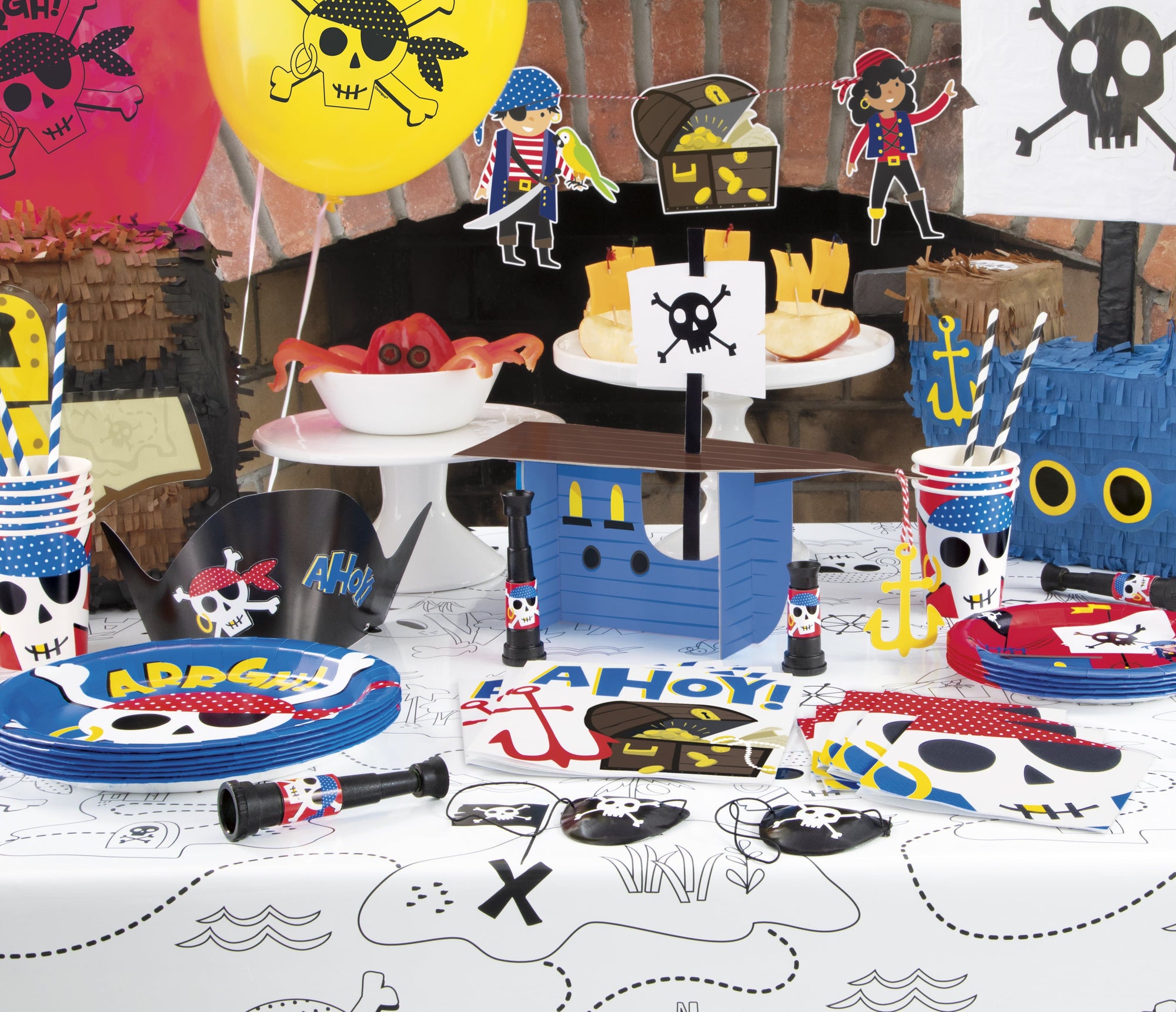 Couleur pirate dans la nappe