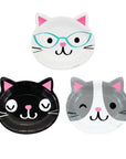 Die Cut Kitty Cat Plates
