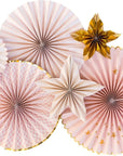 Blush Pink Stars Fan Set