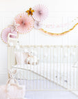 Ensemble d'éventails étoiles rose blush