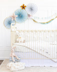 Ensemble éventail étoile bleue bébé
