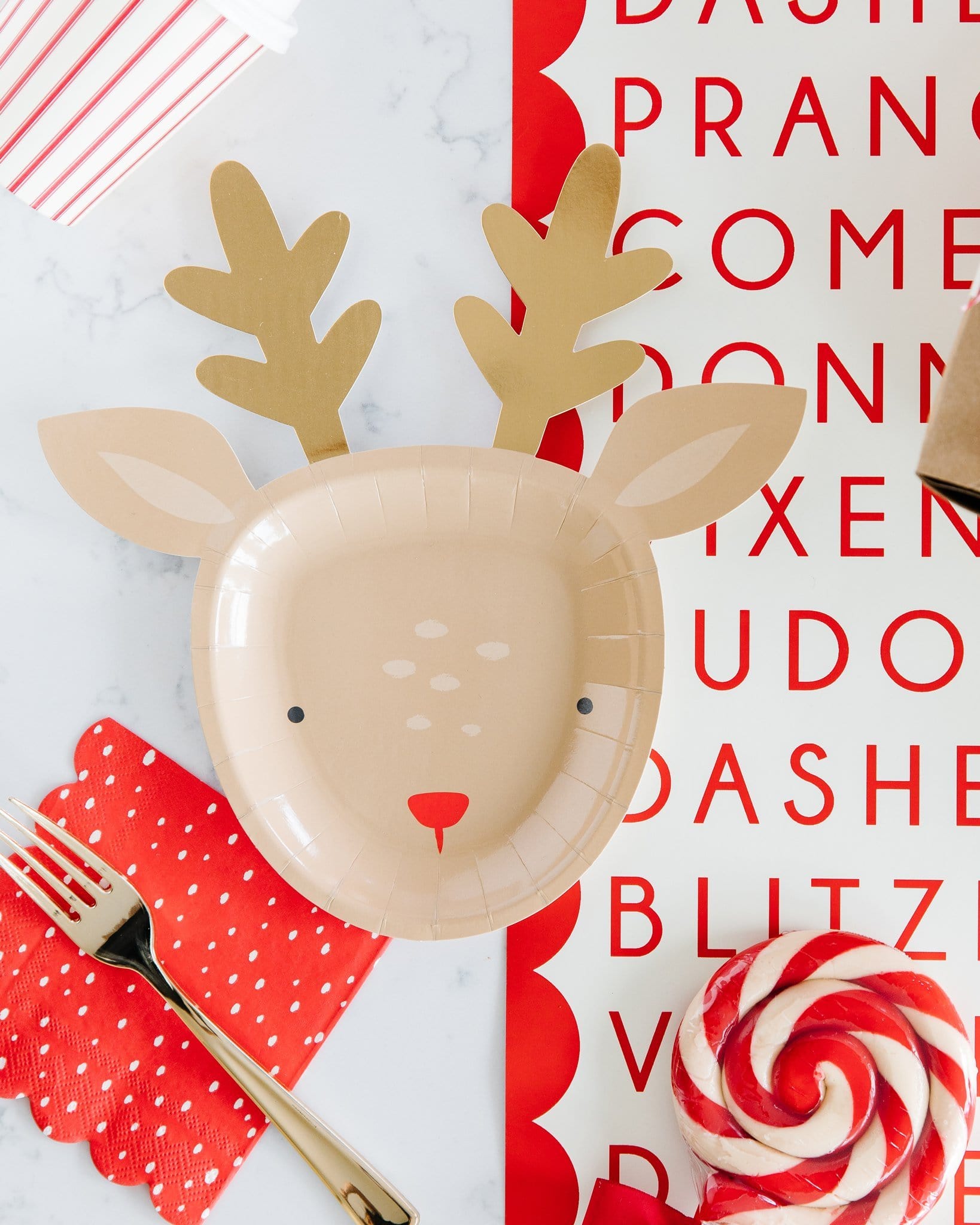 Rudolph the Reindeer Plates