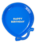 Assiettes d'anniversaire de ballons Rainbow Mix