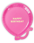 Assiettes d'anniversaire de ballons Rainbow Mix