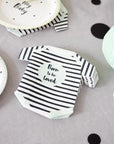 Mint Born to Be Loved Onesie Napkins