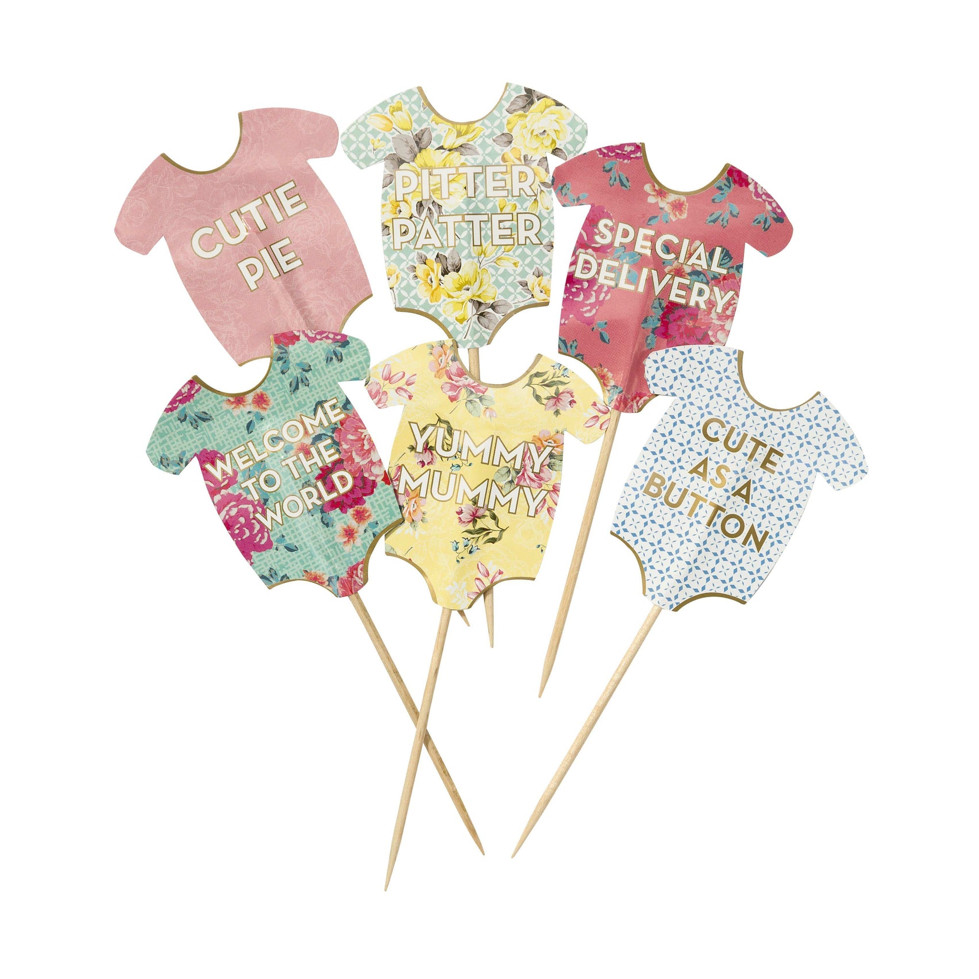 truly baby onesie baby shower cake toppers