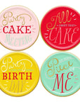 Hip Hip Hooray Cake Plates