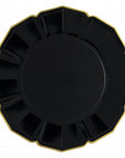 Assiettes Plates Onyx Noir - Grandes