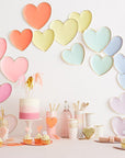 Platos de corazón de paleta de fiesta - Pequeños