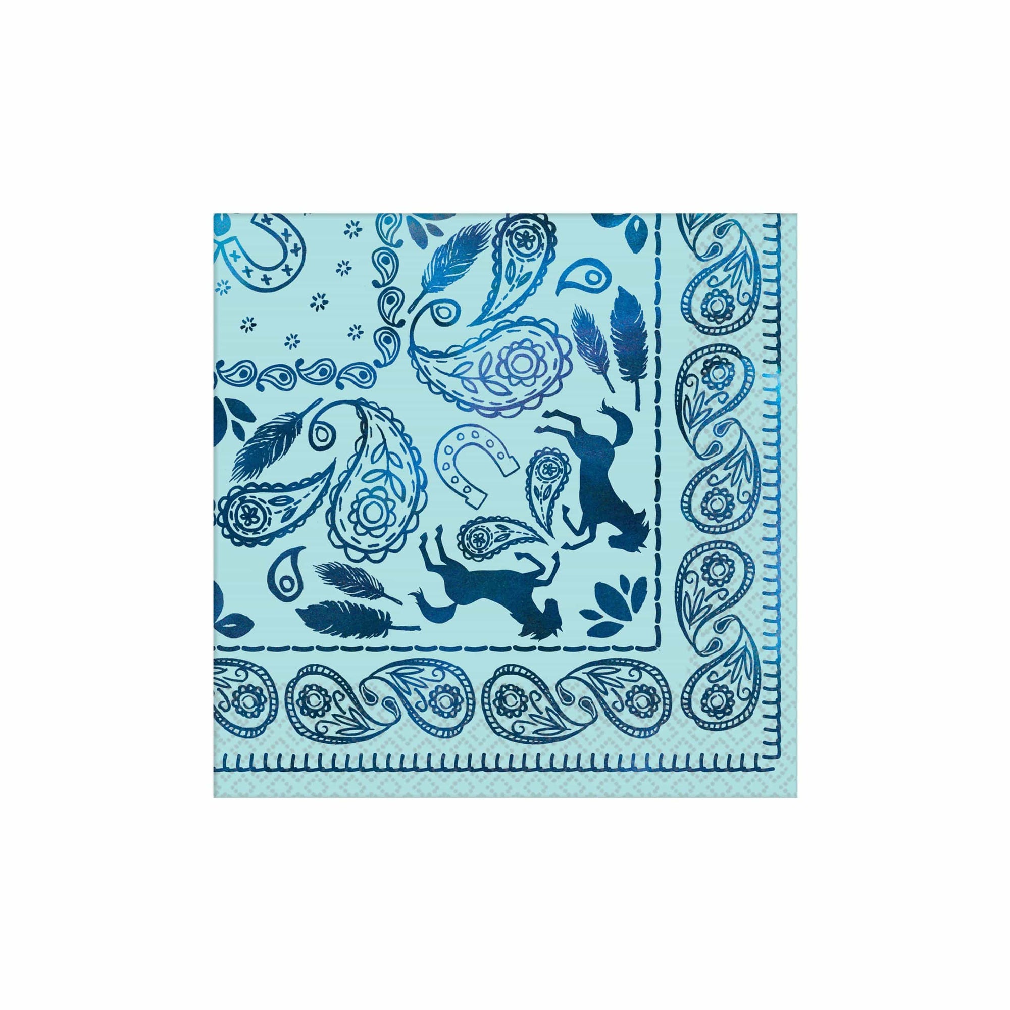 Blue Cowboy Bandana Napkins