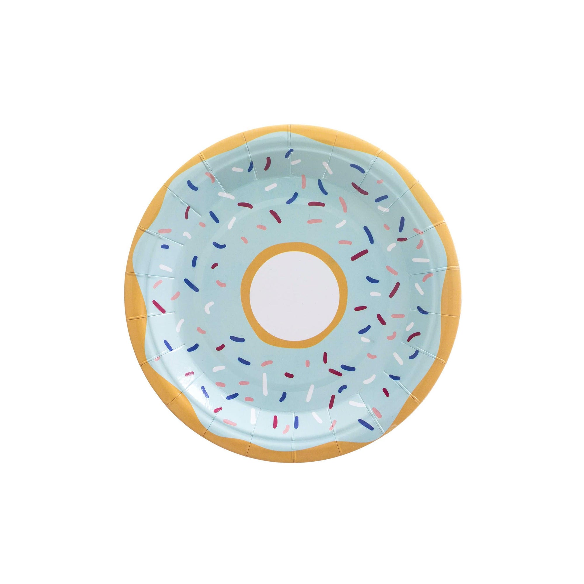 Assiettes à Gâteau Donut Bleues - Petites