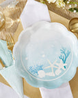 Blue Ombre Beach Party Plates