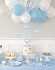 Blue Gingham Cups