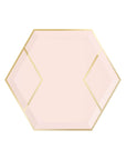 Blush and Gold Dessert Plates
