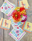 Serviettes Florales Bohème - Grandes