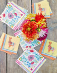 Serviettes Florales Bohème - Grandes
