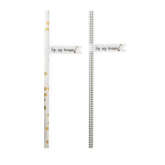 Sip Sip Hooray Pennant Straws