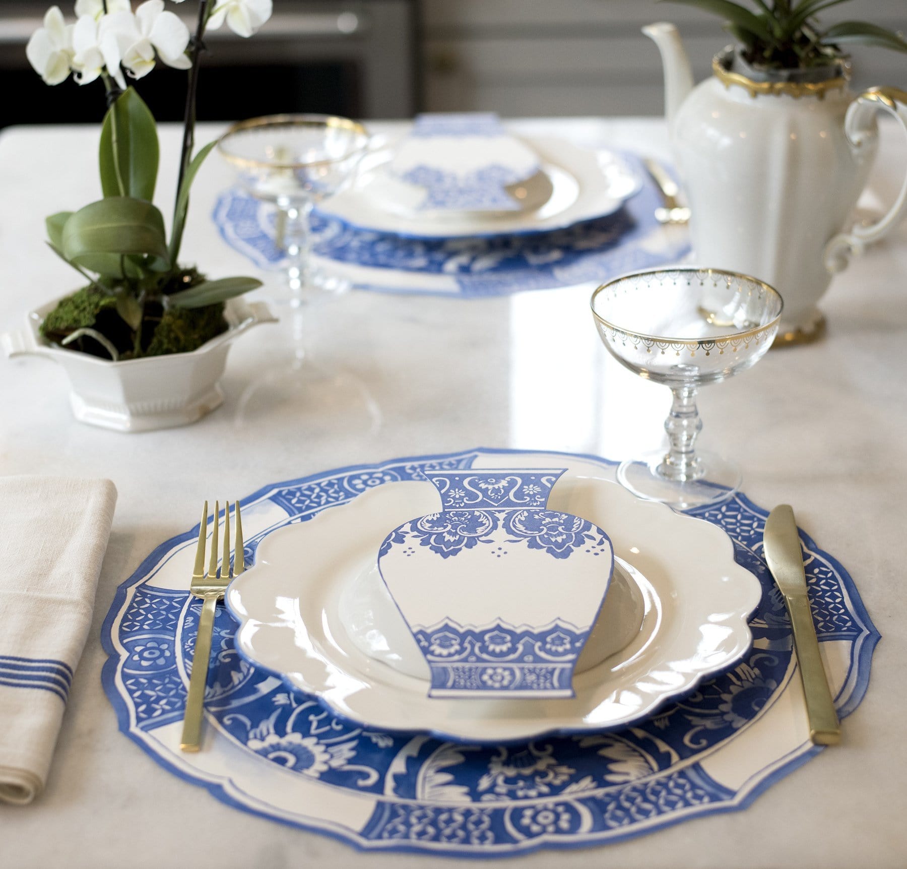 China Blue Vase Table Accents