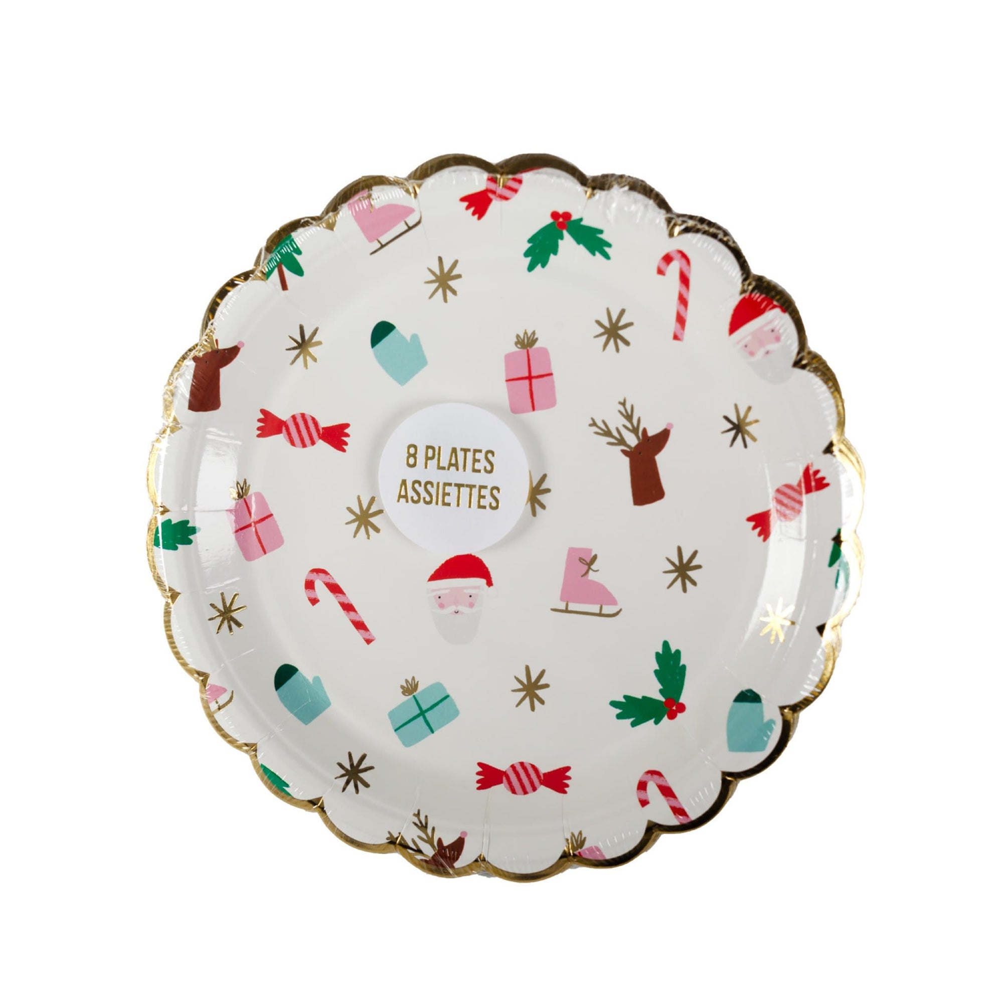Meri Meri Scalloped Christmas Plates