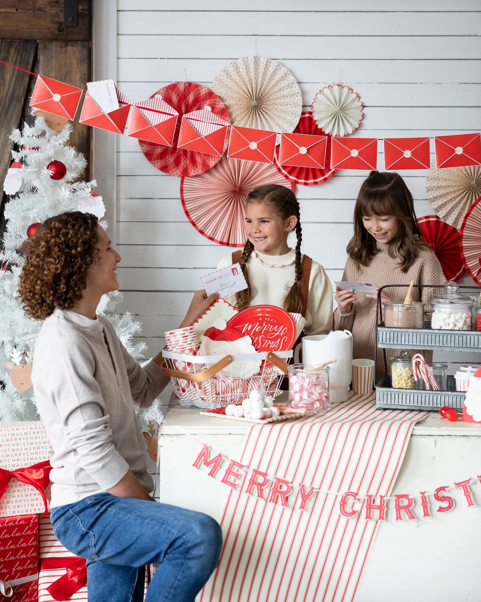 Calendario de Adviento con sobre de actividades navideñas de 12 días