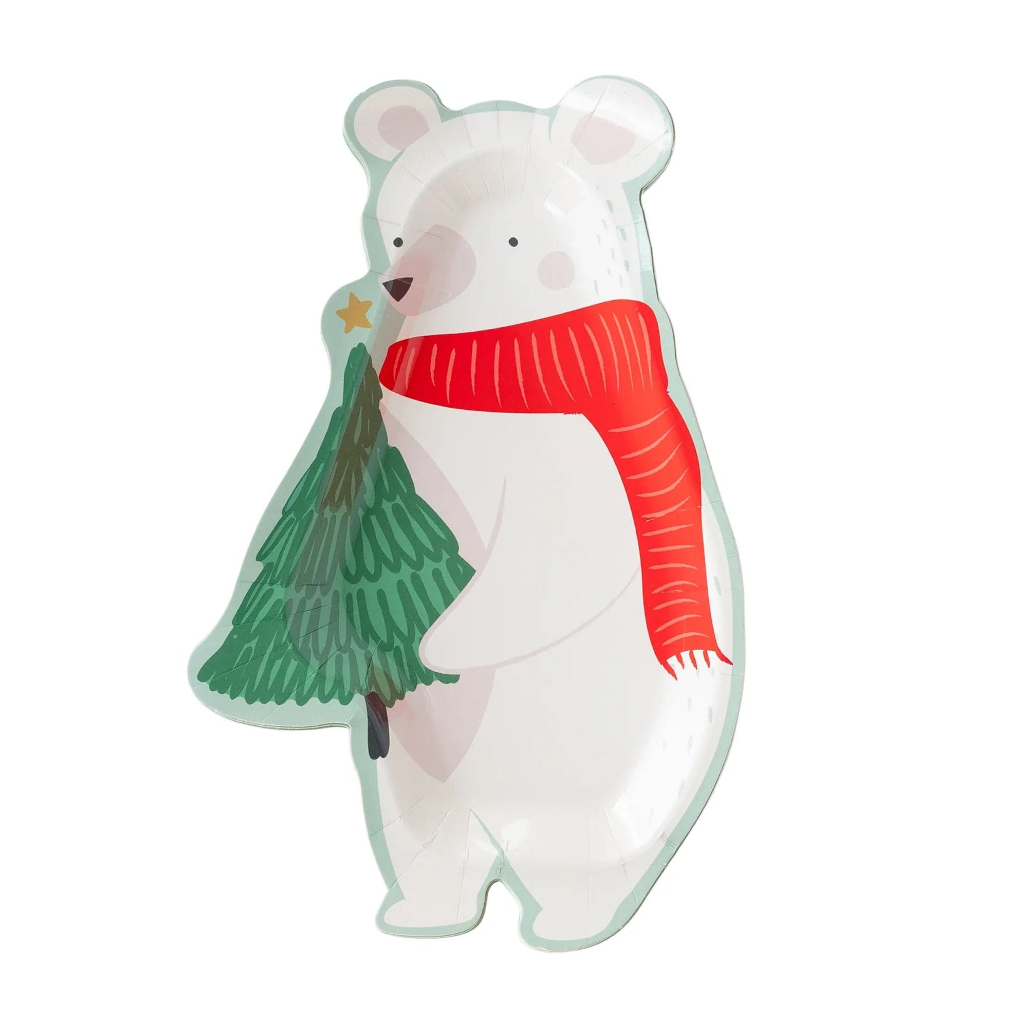 Holiday Polar Bear Plates