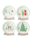 Christmas Snowglobe Plates