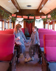 Conjunto de pancartas de tren del Polo Norte y Jingle Bell