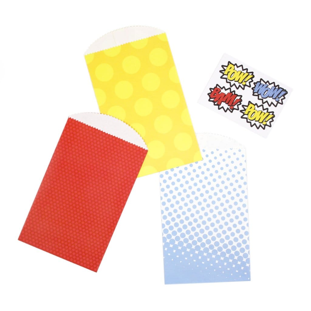 Superhero Comic Pop Treat Bags