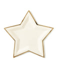 Assiettes étoiles crème découpées