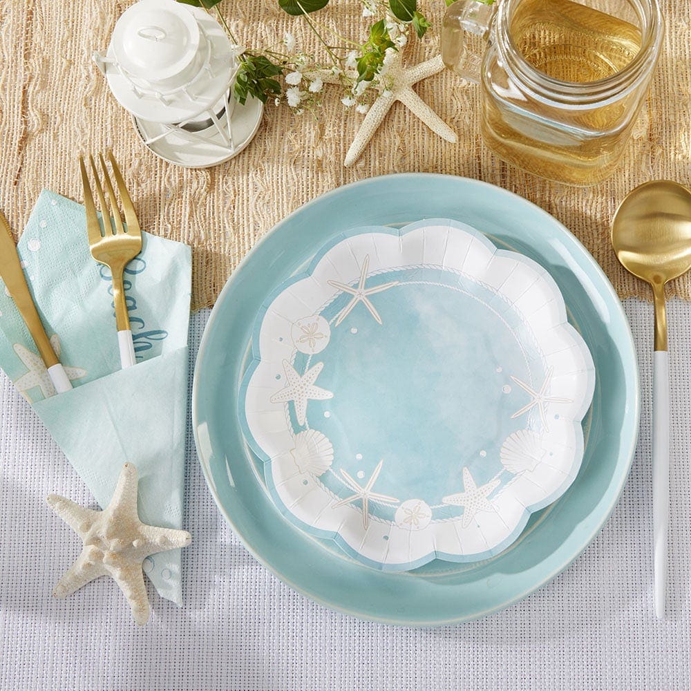 Assiettes festonnées sous la mer - Petites
