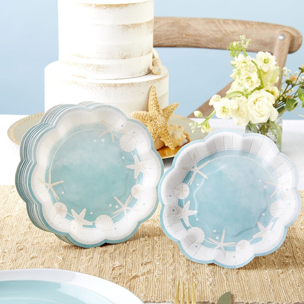 Assiettes festonnées sous la mer - Petites