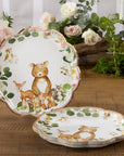 Woodland Critter Plates - Large