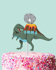 Kit de décoration de gâteau personnalisé dinosaure