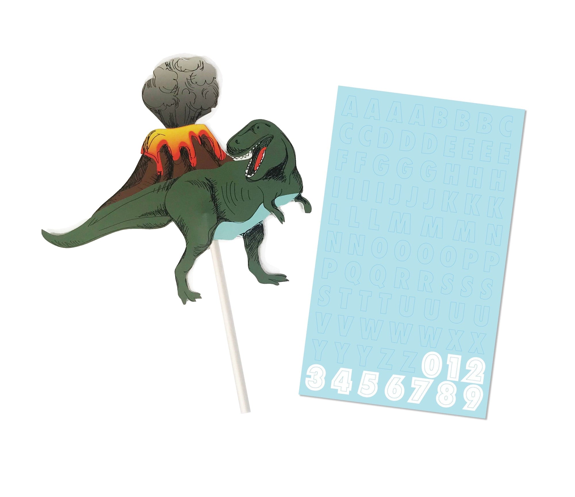 Kit de decoración de tarta personalizada de dinosaurio