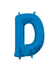 Mini ballons lettres en aluminium bleu