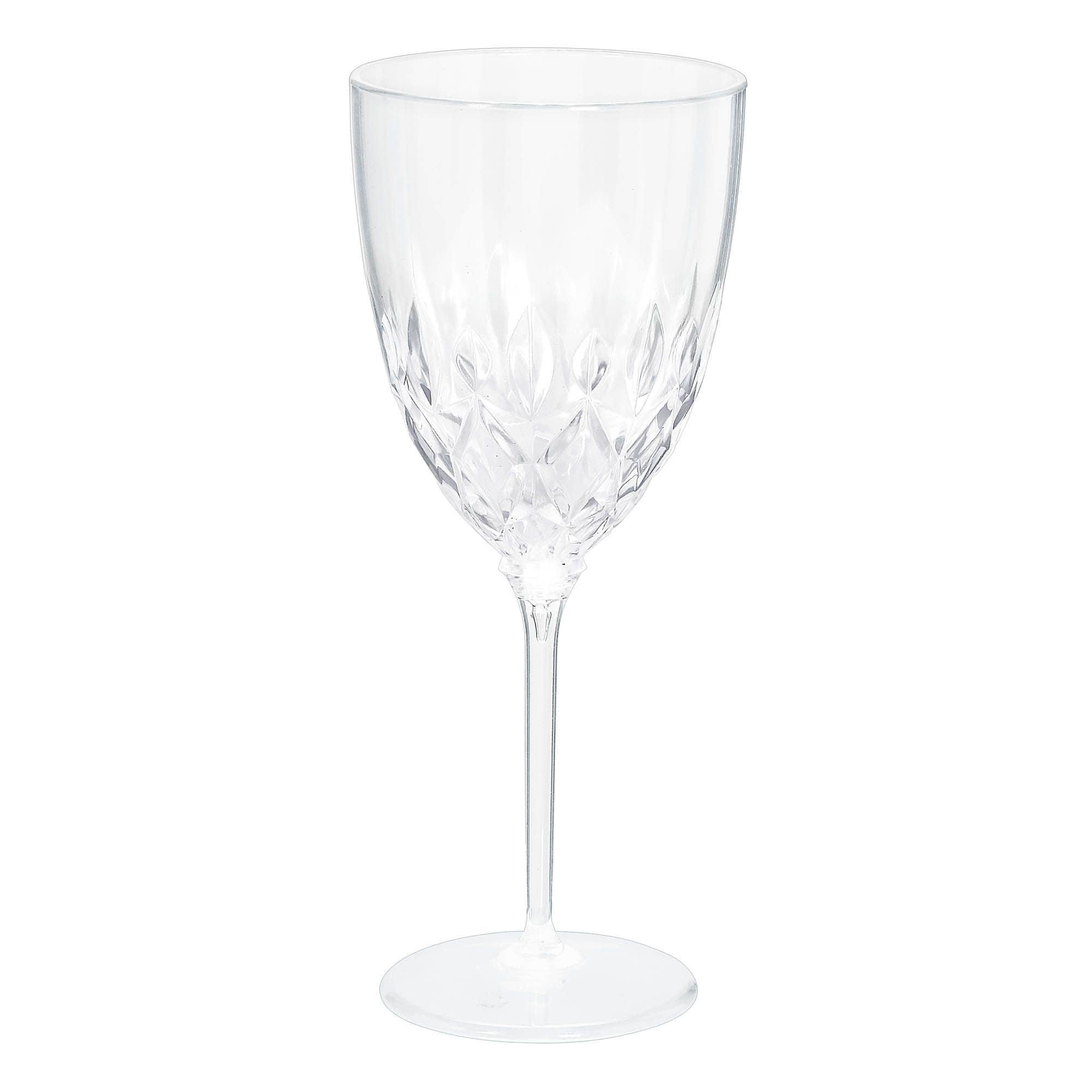 Gobelets à vin en plastique de style cristal
