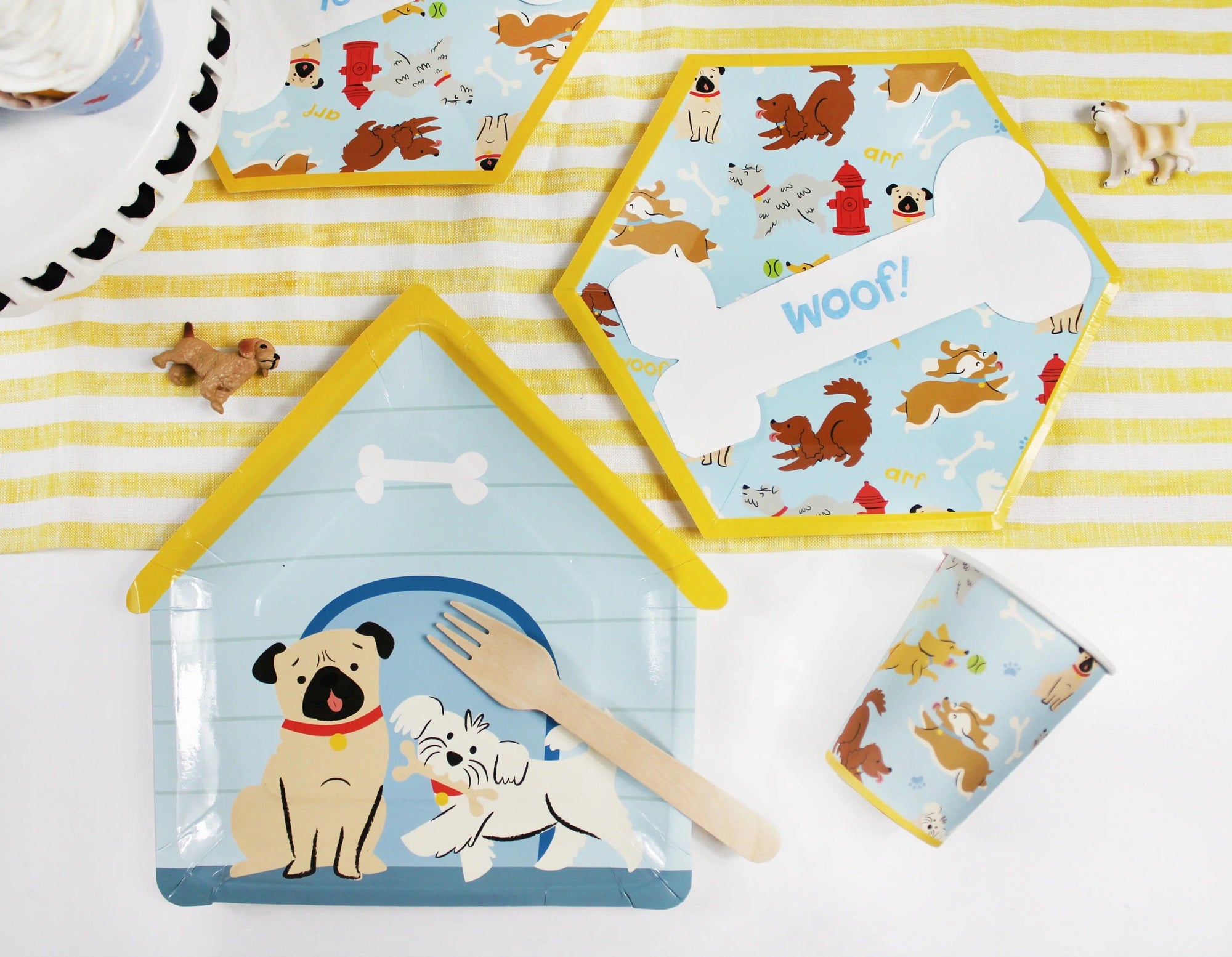 Puppy Doghouse Plates