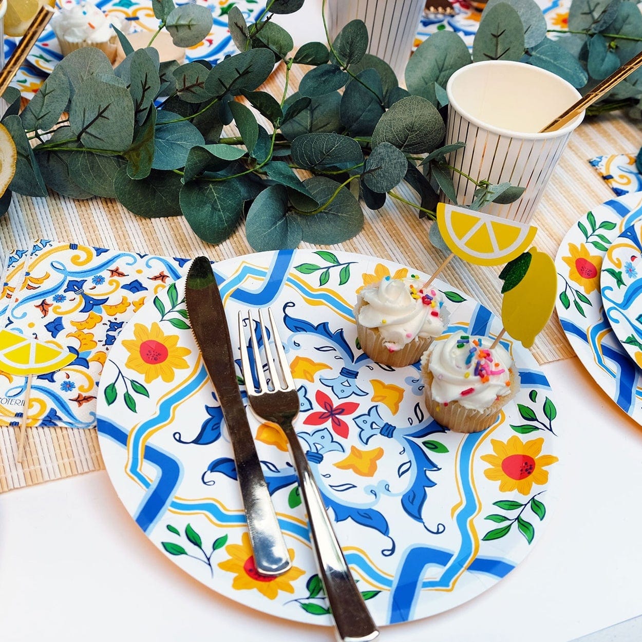 Lemon Cupcake Picks